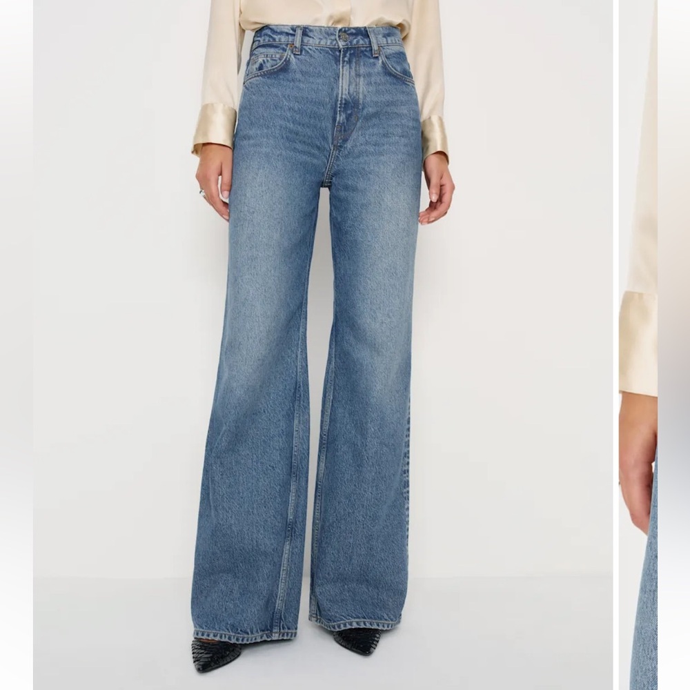 Cary High Rise Slouchy Wide Leg Jeans in Colorado